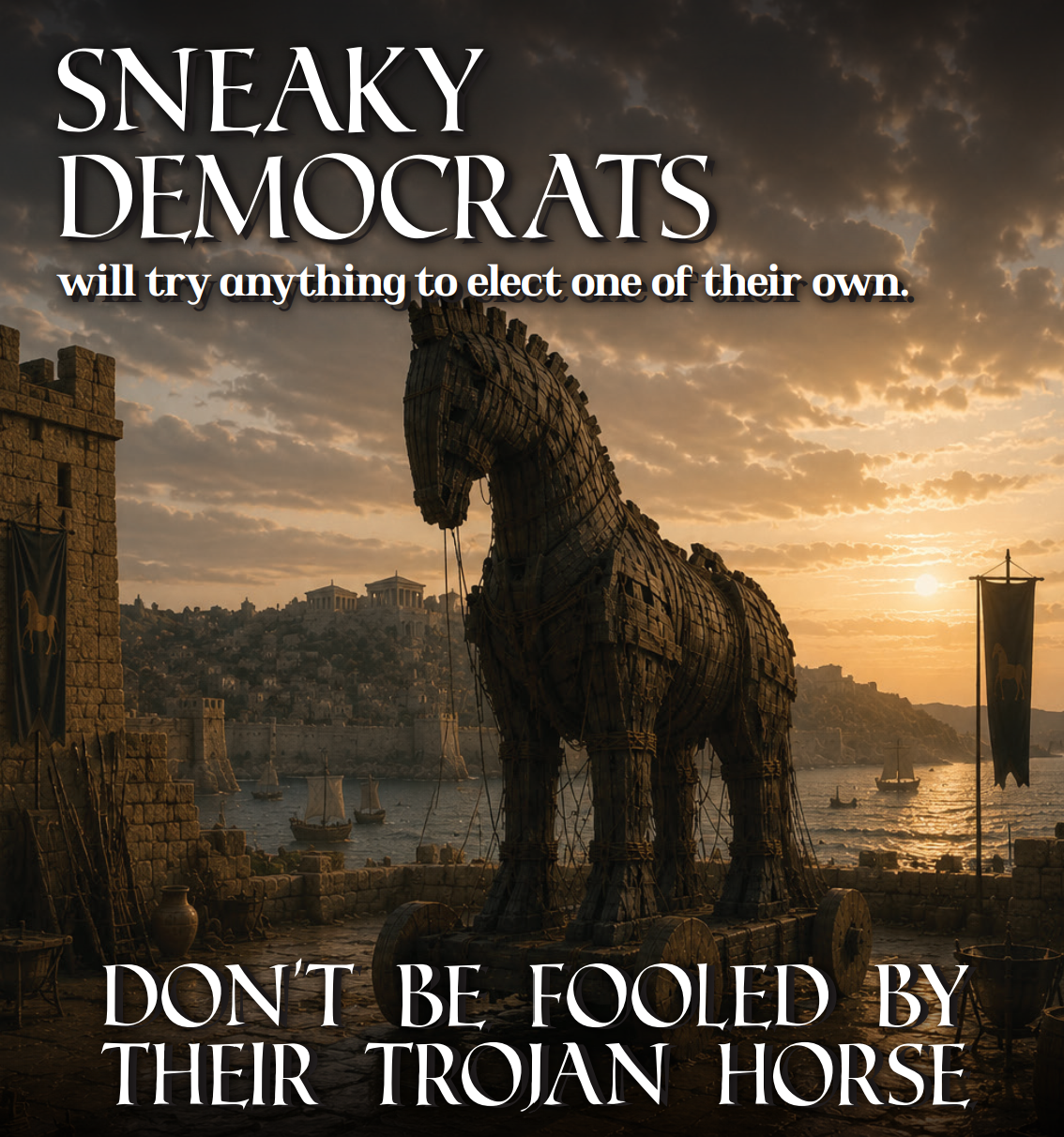 Trojan Horse — Sneaky Democrats will try anything to elect one of their own
